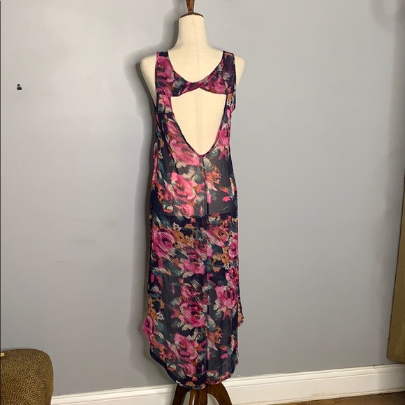 Mezzanine Hi Long Maxi Floral Print Tank Dress Med - Picture 8 of 10